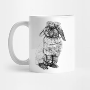 Bunny with flower crown Mug